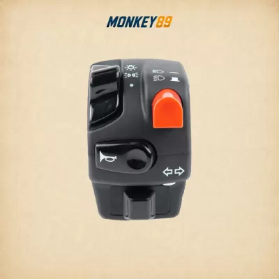 Công tắc trái domino 9a 44,6mm on/off-road kèm giắc molex 9 pin chính hãng ý