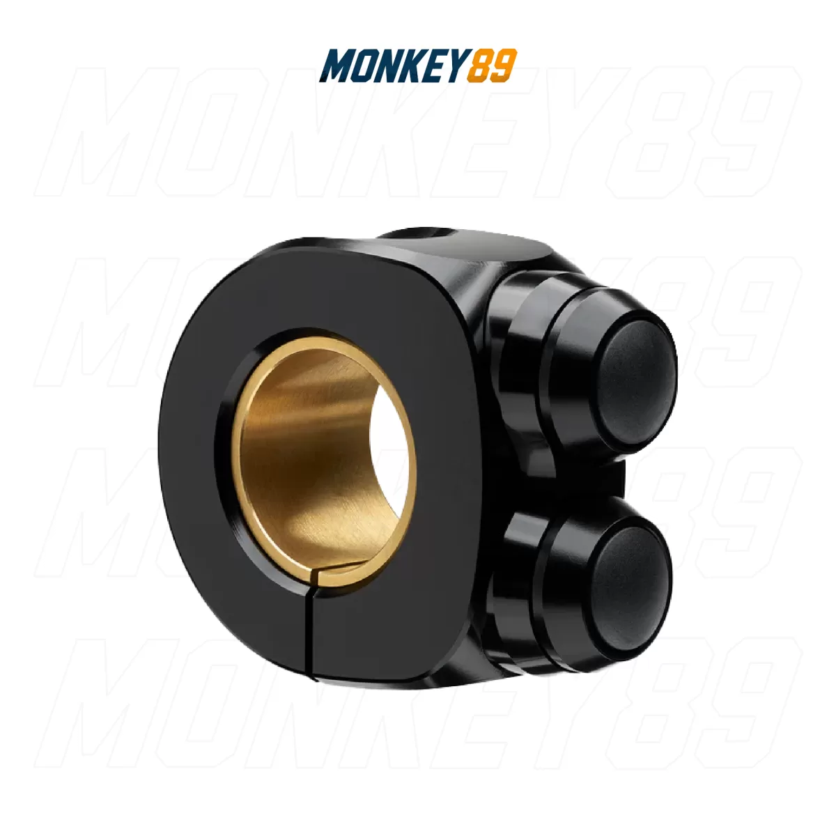 CỤM CÔNG TẮC MOTOGADGET MO.SWITCH BASIC 2 NÚT VIỀN ĐEN - NHÔM NGUYÊN KHỐI CNC CHÍNH HÃNG ĐỨC - ảnh 1