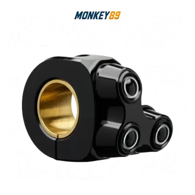 CỤM CÔNG TẮC MOTOGADGET ĐEN MO.SWITCH BASIC LED 3 NÚT BÊN TRÁI - NHÔM NGUYÊN KHỐI CNC TÍCH HỢP ĐÈN LED CHÍNH HÃNG ĐỨC