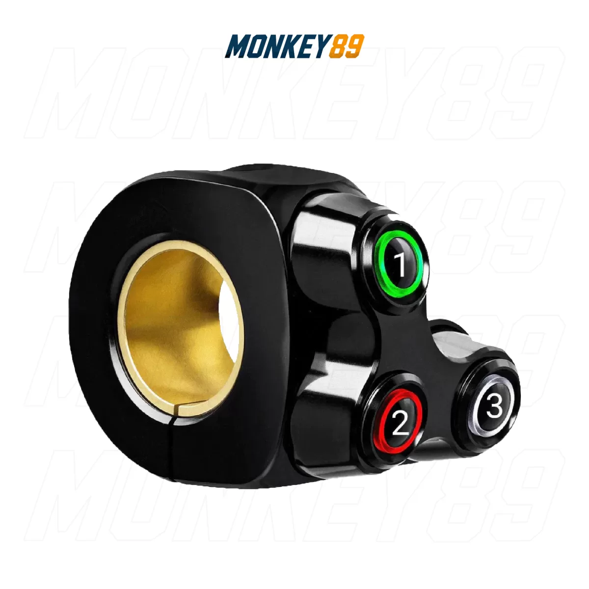 CỤM CÔNG TẮC MOTOGADGET ĐEN MO.SWITCH BASIC LED 3 NÚT BÊN TRÁI - NHÔM NGUYÊN KHỐI CNC TÍCH HỢP ĐÈN LED CHÍNH HÃNG ĐỨC - ảnh 7