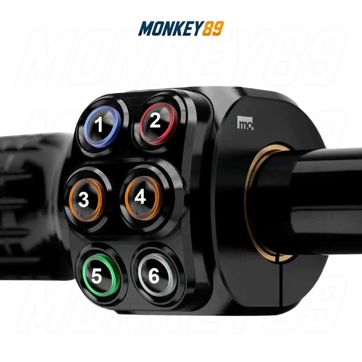 CỤM CÔNG TẮC MOTOGADGET MO.SWITCH PRO 6 NÚT - NHÔM NGUYÊN KHỐI CNC TÍCH HỢP ĐÈN LED CHÍNH HÃNG ĐỨC - ảnh 5