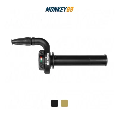 CÙM GA ĐÔI TĂNG TỐC DOMINO KRR 03 RACING ĐEN HÀNH TRÌNH SIÊU NGẮN CHÍNH HÃNG Ý