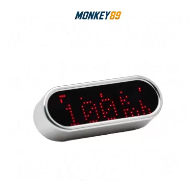 ĐỒNG HỒ ĐIỆN TỬ MOTOGADGET MOTOSCOPE MINI VIỀN CHROME LED SIÊU NHỎ CHÍNH HÃNG ĐỨC
