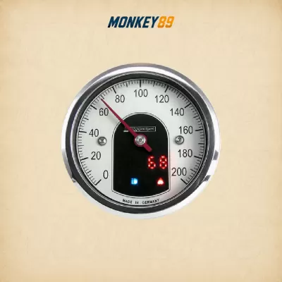 Đồng hồ motogadget motoscope tiny viền chrome bóng 49mm