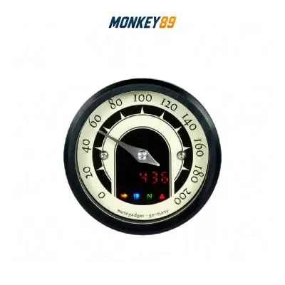 ĐỒNG HỒ MOTOGADGET MOTOSCOPE TINY SPEEDSTER MÀU ĐEN 49MM CHÍNH HÃNG ĐỨC