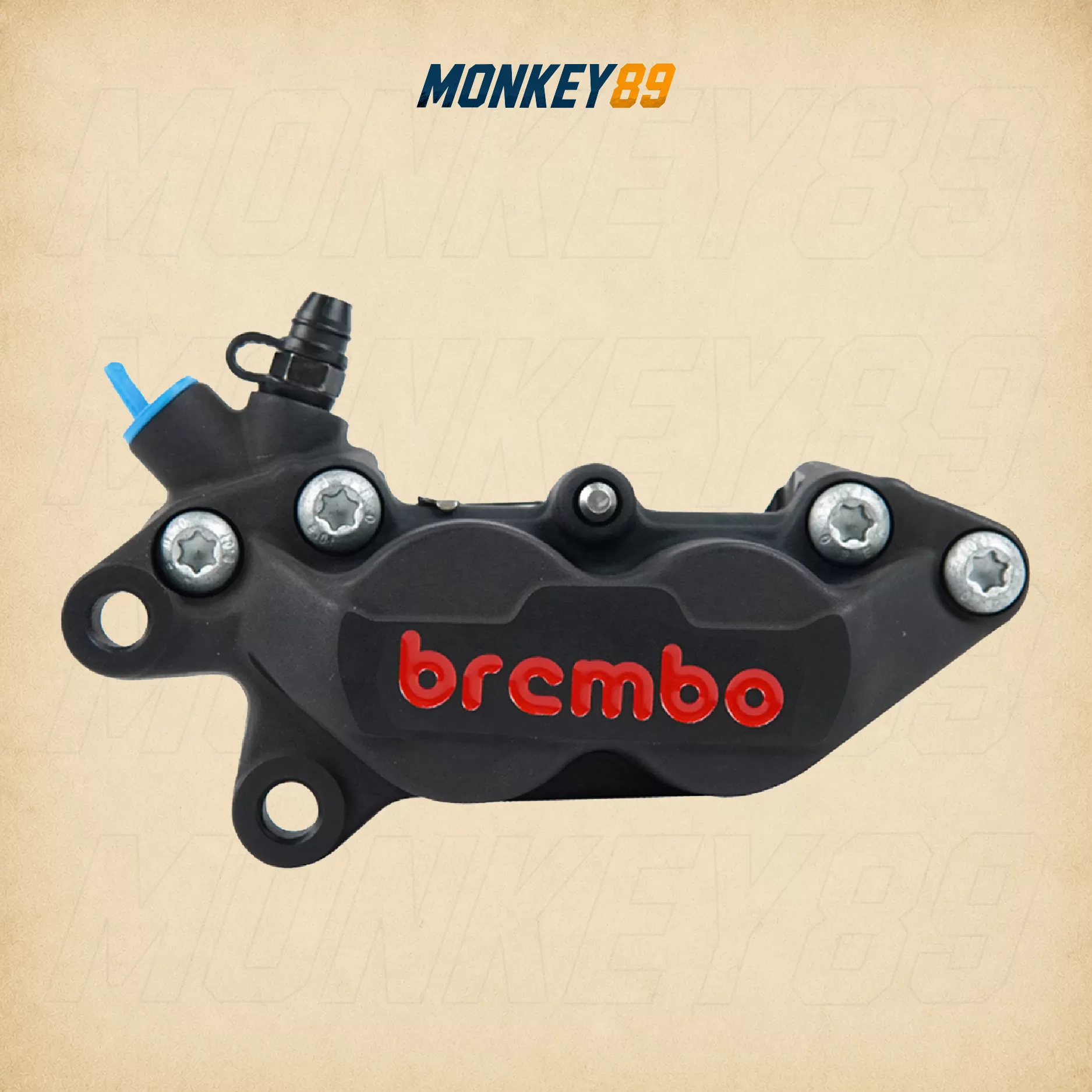 HEO THẮNG TRÁI BREMBO P4 30/34MM MÀU ĐEN CHÍNH HÃNG - CHÂN BẮT 40MM