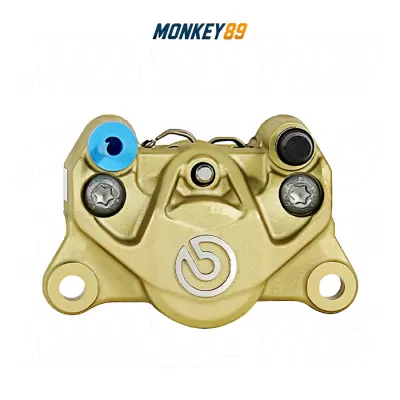 HEO THẮNG BREMBO 2 PISTON SAU BÊN PHẢI MÀU VÀNG GOLD P2.34 CHÍNH HÃNG Ý