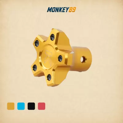 Núm chỉnh cự ly kohken màu vàng cho cùm brembo xr/pr - phụ kiện nhôm cnc chính hãng nhật bản
