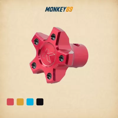 Núm chỉnh cự ly kohken màu đỏ cho cùm brembo xr/pr - phụ kiện nhôm cnc chính hãng nhật bản