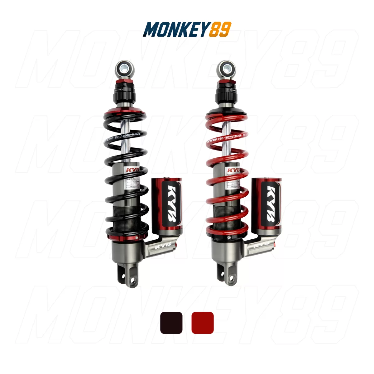 HUỘC SAU KYB ĐỎ (330MM+10MM) HONDA LEAD 125 K-ELITE CHÍNH HÃNG NHẬT BẢN - ảnh 3