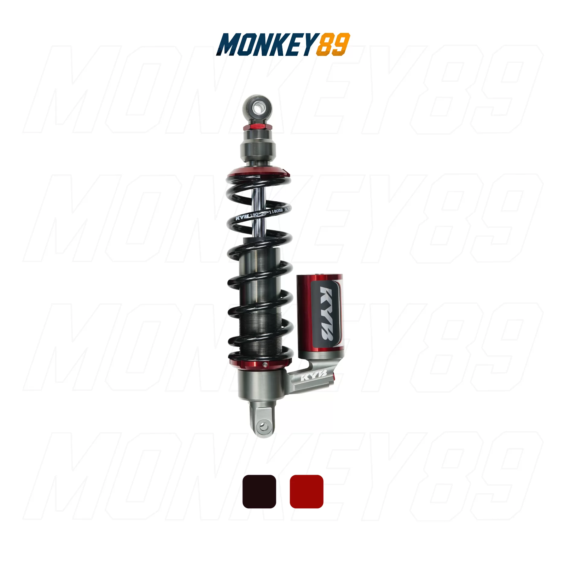 PHUỘC SAU KYB ĐEN (330MM + 10MM) HONDA CLICK / VARIO / VISION / SH MODE K-ALPHA CÔNG NGHỆ NHẬT BẢN CHÍNH HÃNG