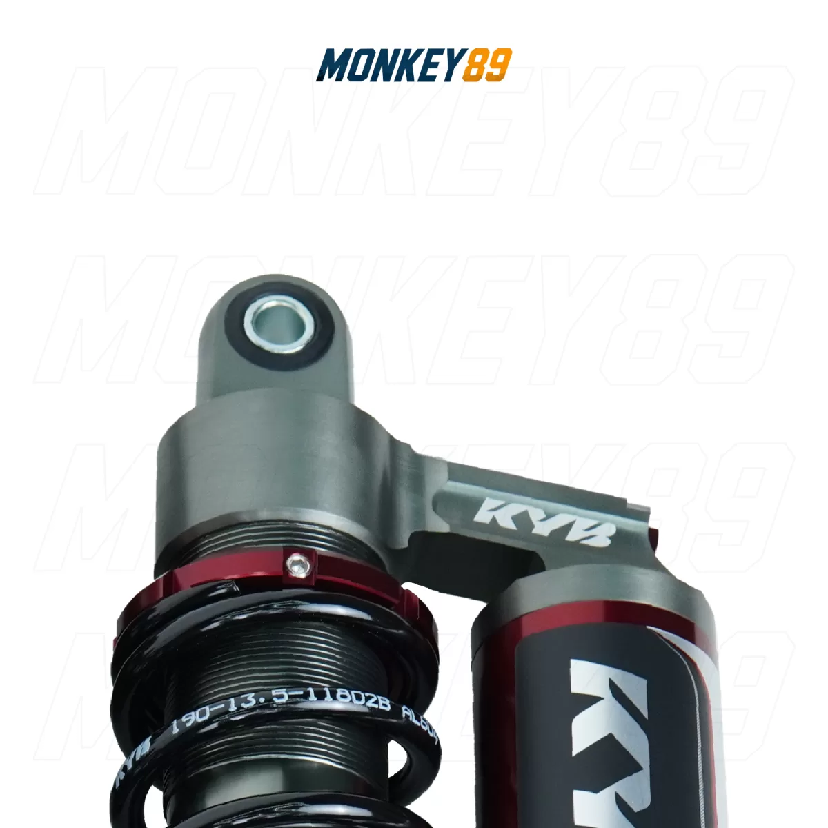 GENUINE KYB BLACK (350MM + 10MM) REAR SHOCKS FOR YAMAHA XMAX 300 K-ALPHA JAPANESE TECHNOLOGY - photo 1