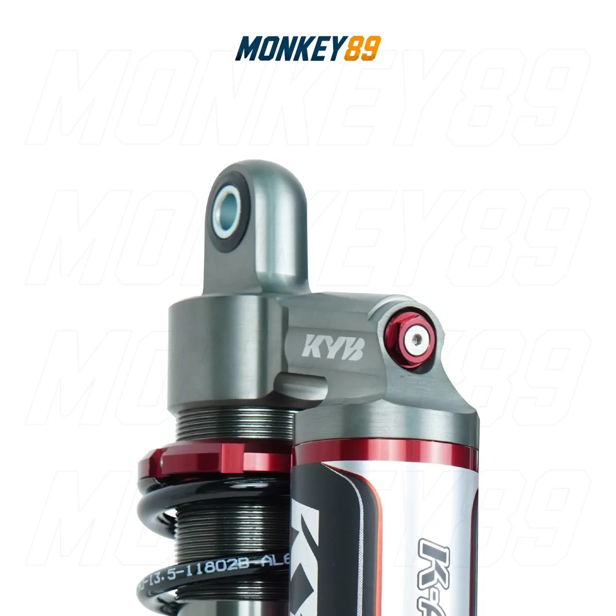 GENUINE KYB BLACK (350MM + 10MM) REAR SHOCKS FOR YAMAHA XMAX 300 K-ALPHA JAPANESE TECHNOLOGY - photo 3