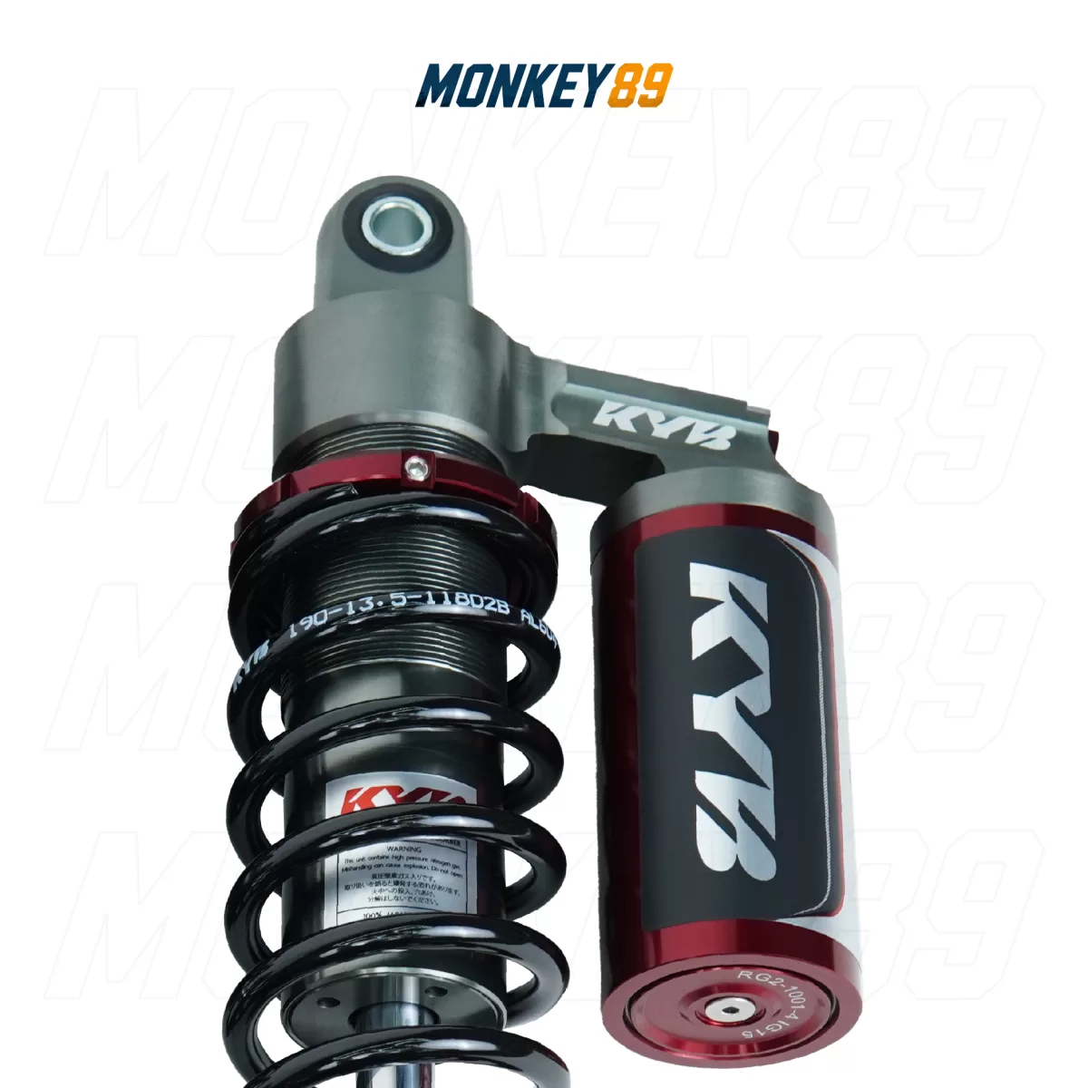 GENUINE KYB BLACK (350MM + 10MM) REAR SHOCKS FOR YAMAHA XMAX 300 K-ALPHA JAPANESE TECHNOLOGY - photo 4