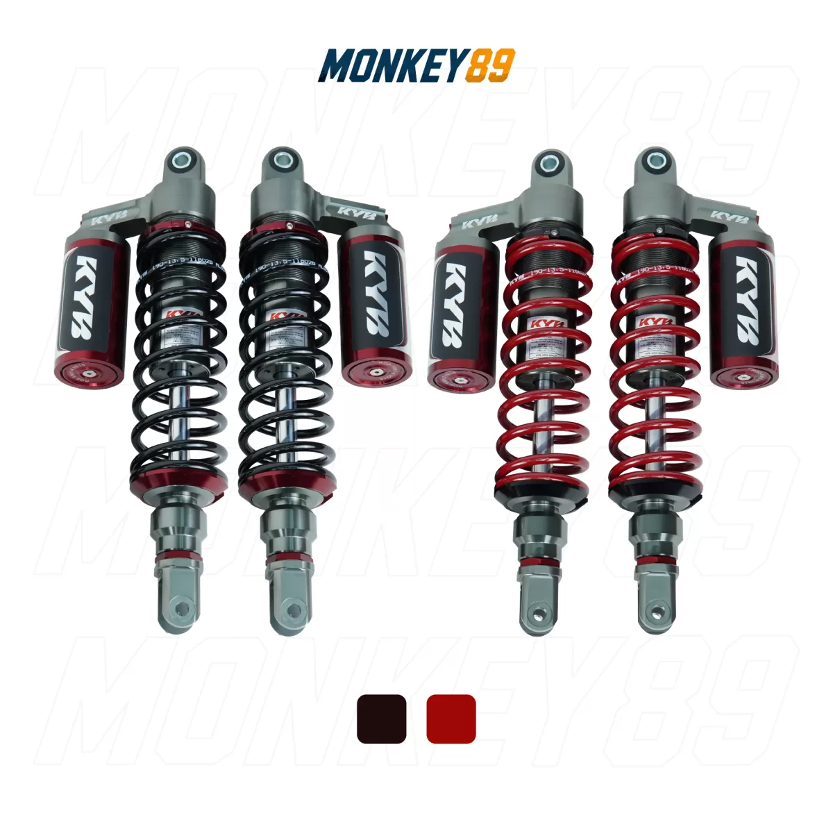 GENUINE KYB BLACK (350MM + 10MM) REAR SHOCKS FOR YAMAHA XMAX 300 K-ALPHA JAPANESE TECHNOLOGY - photo 6