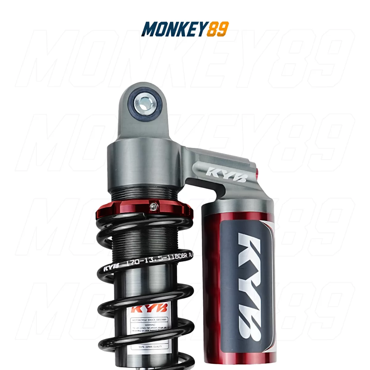 PHUỘC SAU KYB ĐEN (305MM+10MM) HONDA SH150 ITALIA / YAMAHA NVX 155 K-ELITE CHÍNH HÃNG NHẬT BẢN - ảnh 4