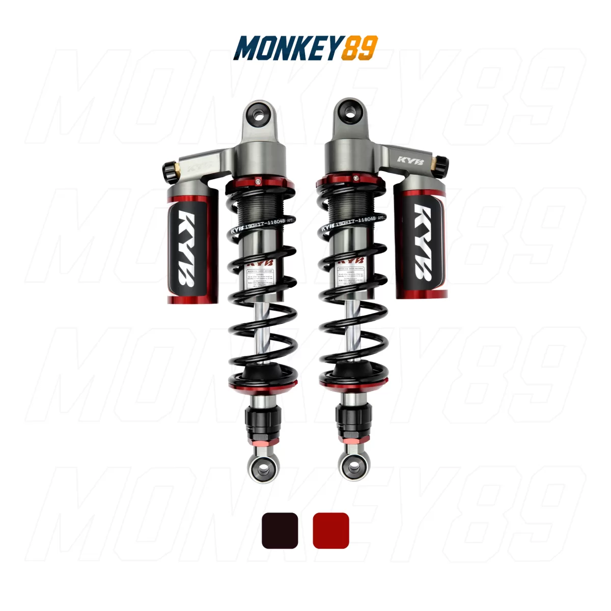 PHUỘC SAU KYB ĐEN (330MM+10MM) HONDA MONKEY / WAVE / FUTURE 125I K-ULTIMATE - CÔNG NGHỆ NHẬT BẢN CHÍNH HÃNG - ảnh 2
