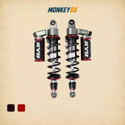 Phuộc sau kyb đen (330mm+10mm) honda monkey / wave / future 125i k-ultimate - công nghệ nhật bản chính hãng