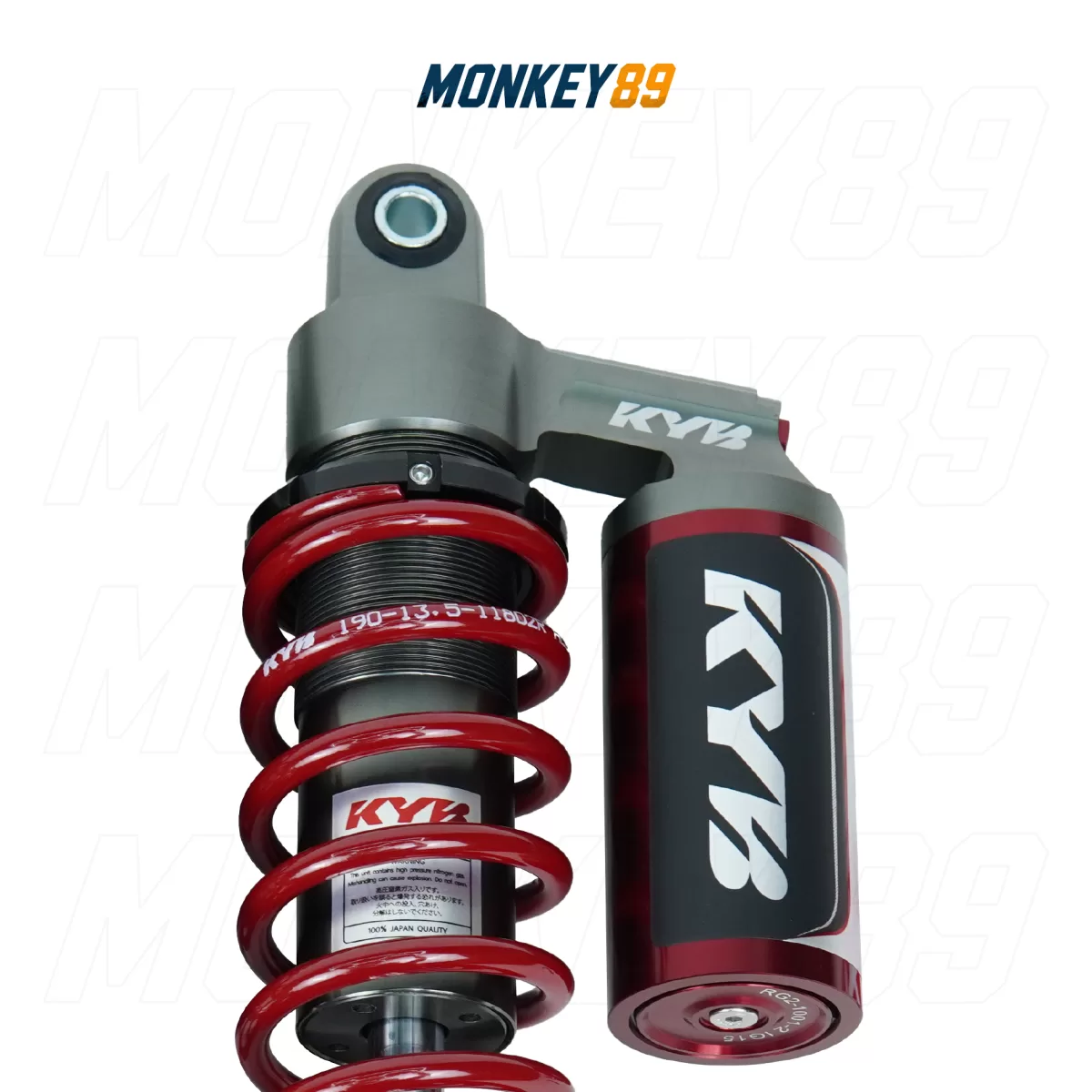 GENUINE KYB BLACK (350MM + 10MM) REAR SHOCKS FOR YAMAHA XMAX 300 K-ALPHA JAPANESE TECHNOLOGY (Copy) - photo 4