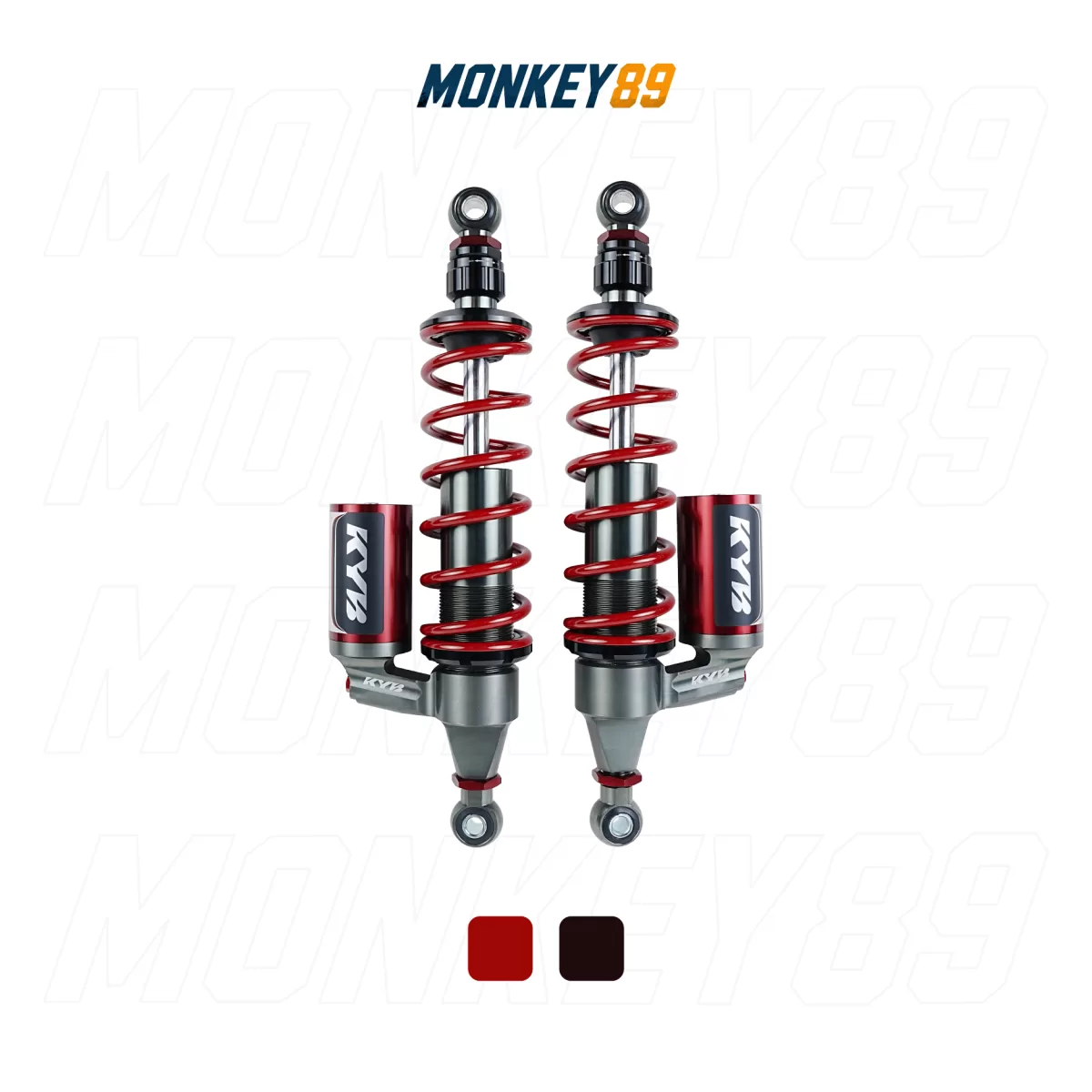 GENUINE KYB RED (362MM+10MM)REAR SHOCKS FOR HONDA CT125 K-ELITE JAPANESE TECHNOLOGY - photo 2