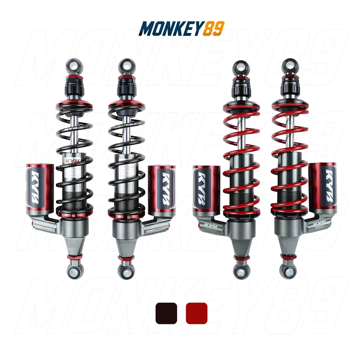 GENUINE KYB RED (362MM+10MM)REAR SHOCKS FOR HONDA CT125 K-ELITE JAPANESE TECHNOLOGY - photo 6