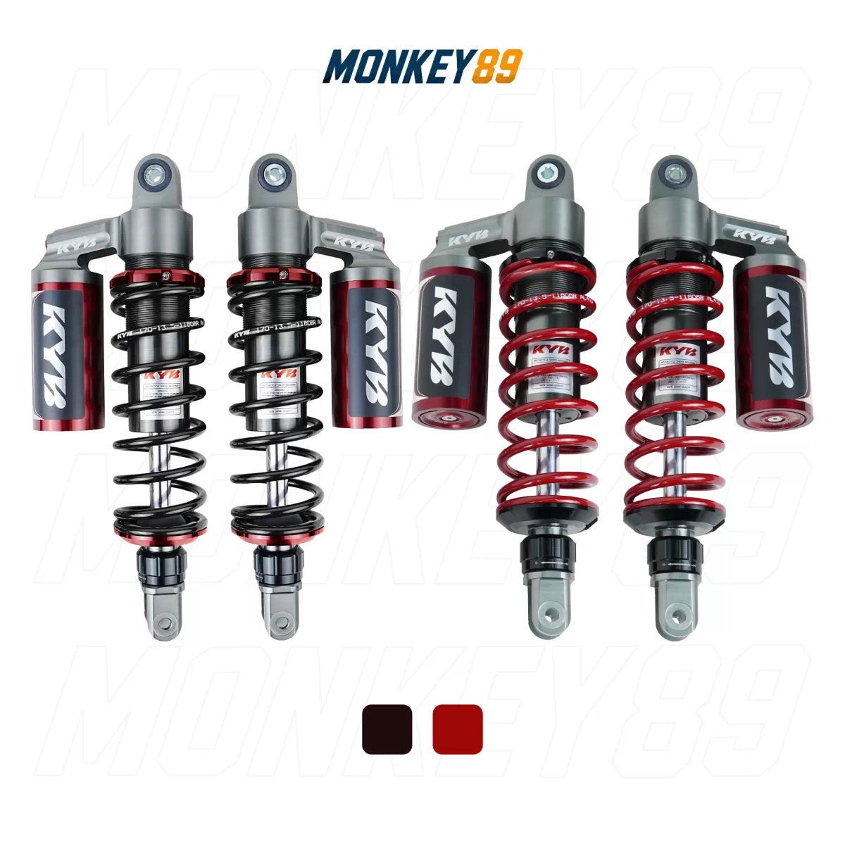 PHUỘC SAU KYB ĐỎ (305MM+10MM) HONDA SH150 ITALIA / YAMAHA NVX 155 K-ELITE CHÍNH HÃNG NHẬT BẢN - ảnh 6