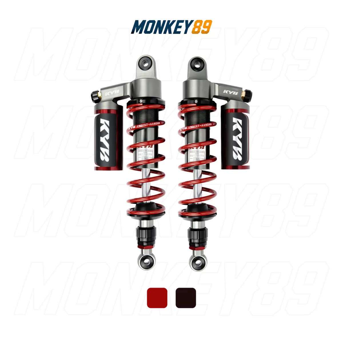 PHUỘC SAU KYB ĐỎ (330MM+10MM) HONDA MONKEY / WAVE / FUTURE 125I K-ULTIMATE - CÔNG NGHỆ NHẬT BẢN CHÍNH HÃNG - ảnh 2