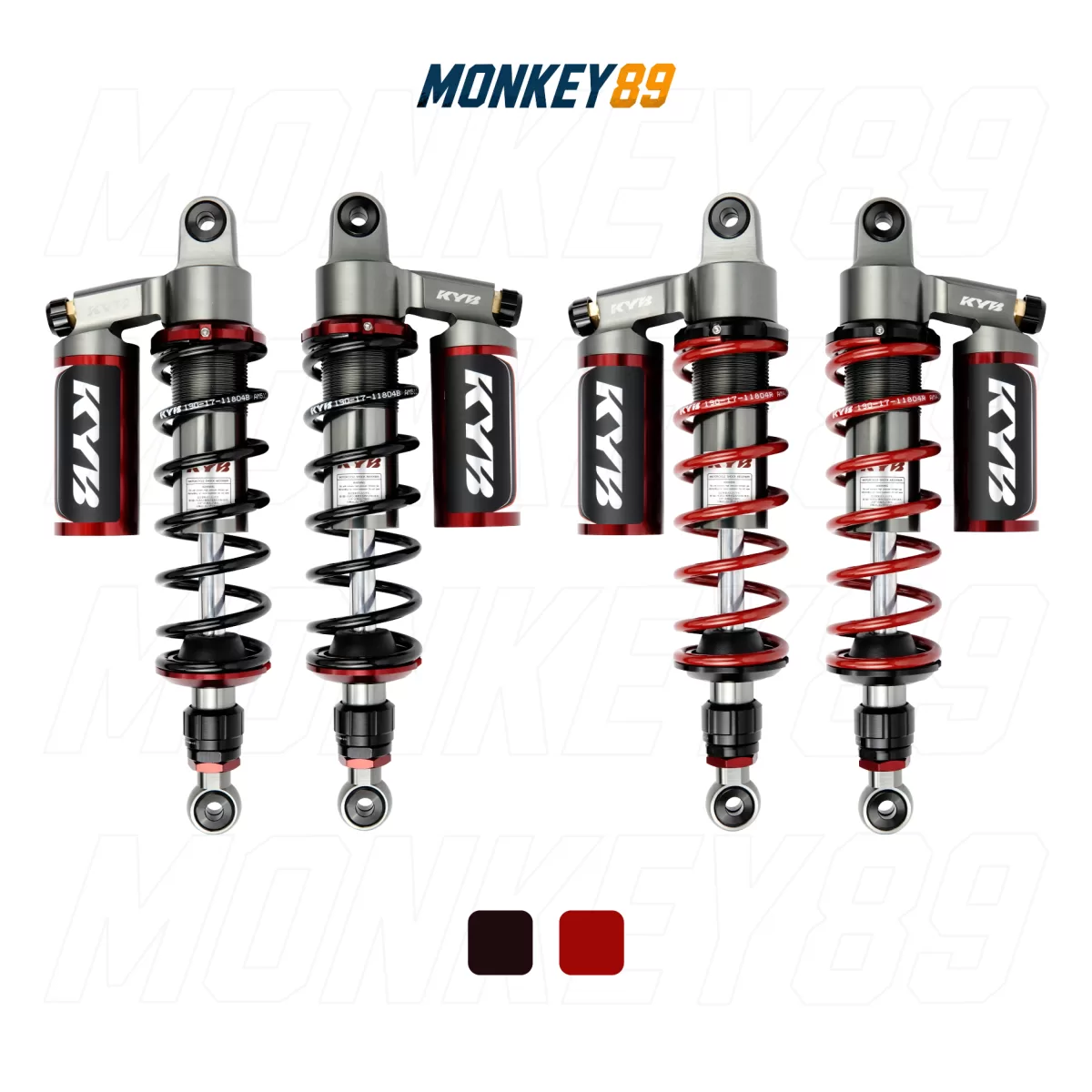 PHUỘC SAU KYB ĐỎ (330MM+10MM) HONDA MONKEY / WAVE / FUTURE 125I K-ULTIMATE - CÔNG NGHỆ NHẬT BẢN CHÍNH HÃNG - ảnh 6