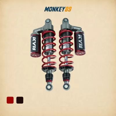 Phuộc sau kyb đỏ (330mm+10mm) honda monkey / wave / future 125i k-elite chính hãng nhật bản
