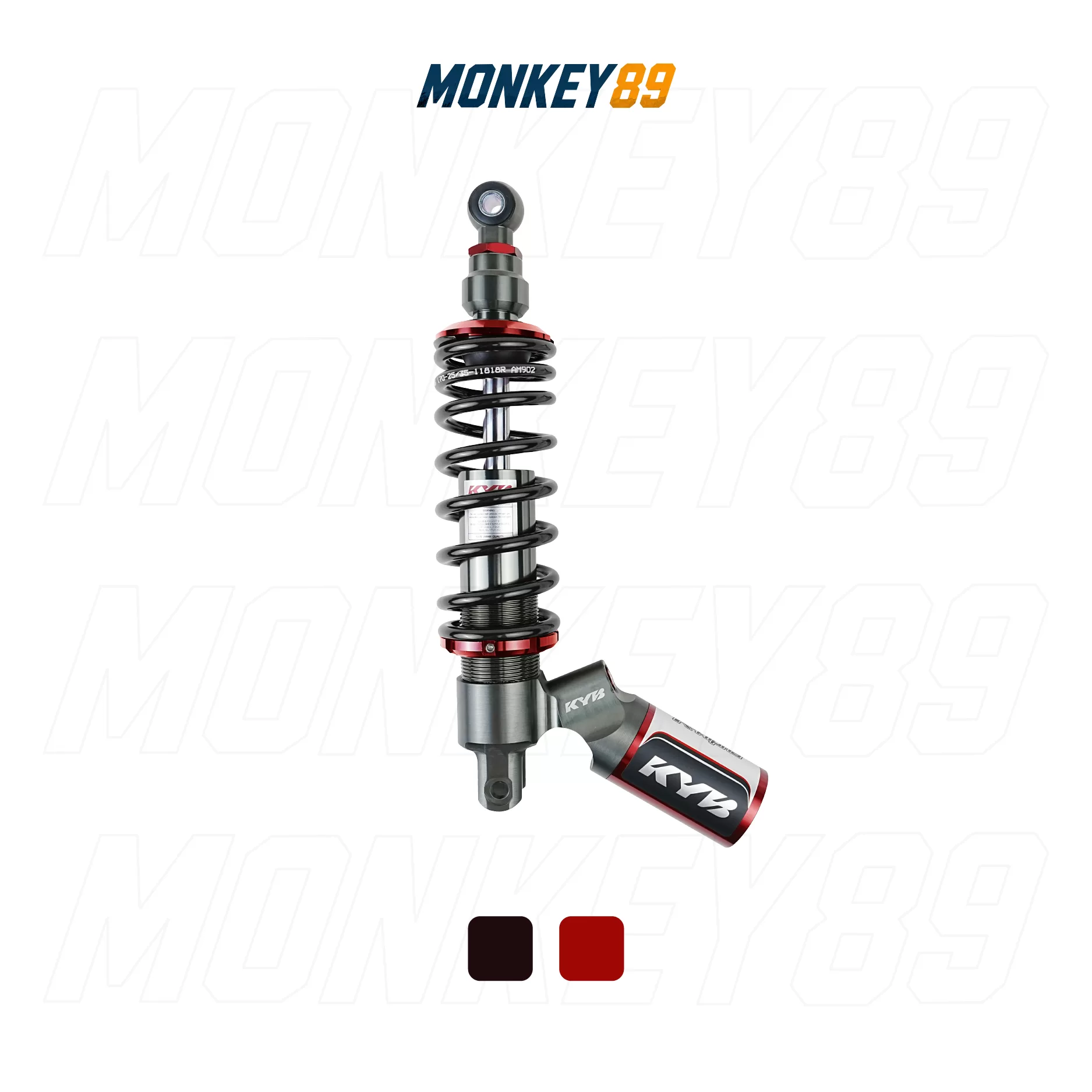 PHUỘC SAU KYB ĐEN (320MM + 10MM) HONDA GIORNO K-ALPHA CHÍNH HÃNG CÔNG NGHỆ NHẬT BẢN